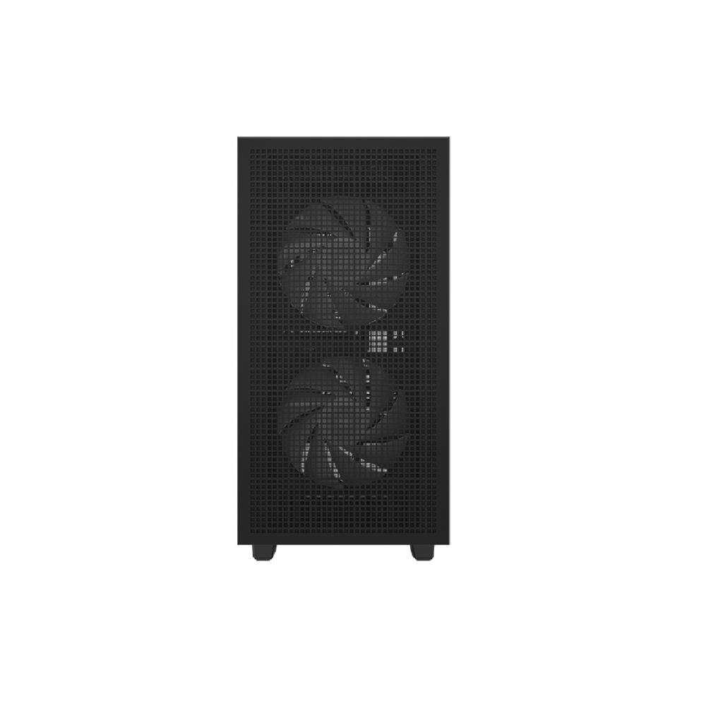 Gabinete Gamer DeepCool CH360 Digital, ARGB, Mini Tower, Display Digital, Vidro Temperado, Sem Fonte, Com 3 Fans, Preto