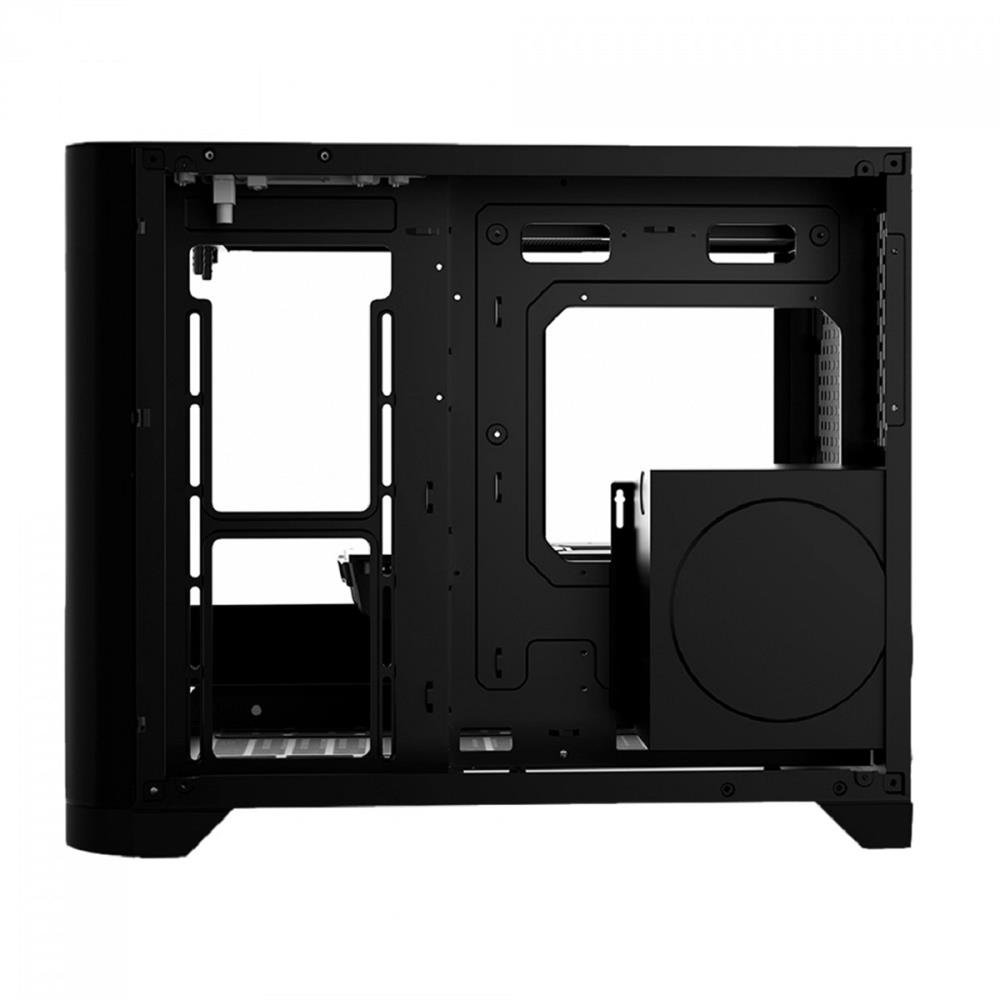 Gabinete Gamer Liketec Madness, Cube Design, Mid Tower, Vidro Temperado, M-ATX, Black