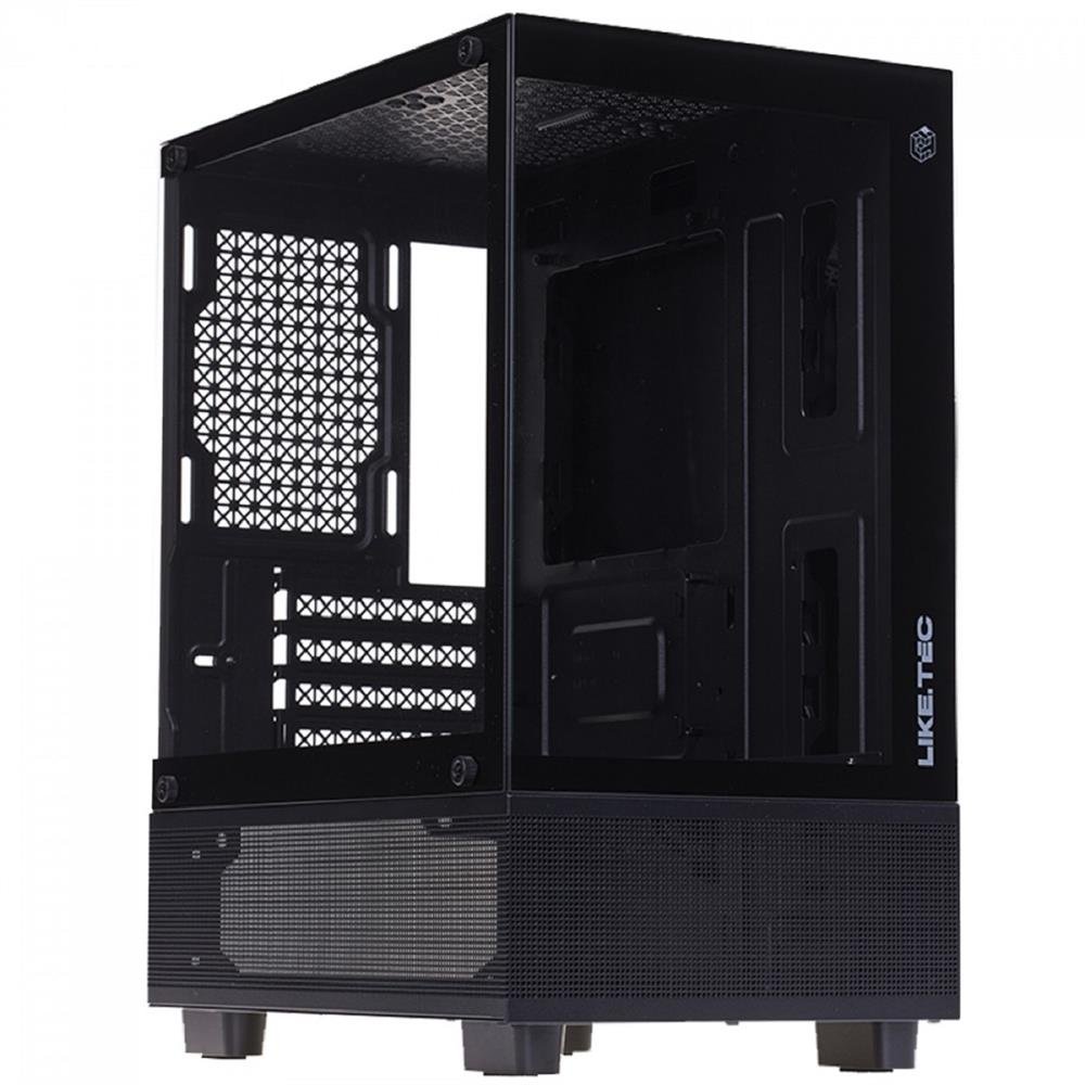 Gabinete Gamer Liketec Opera Dark, Mid Tower, Vidro Temperado, M-ATX, Black, LC-CB-OPERA-2086