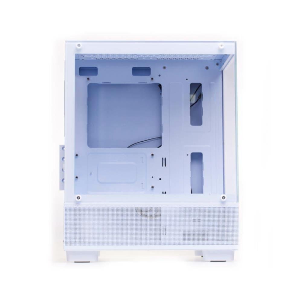 Gabinete Gamer Liketec Opera Snow, Mid Tower, Lateral e Frente em Vidro Temperado, Branco, Sem Fonte, Sem Fan, 2085