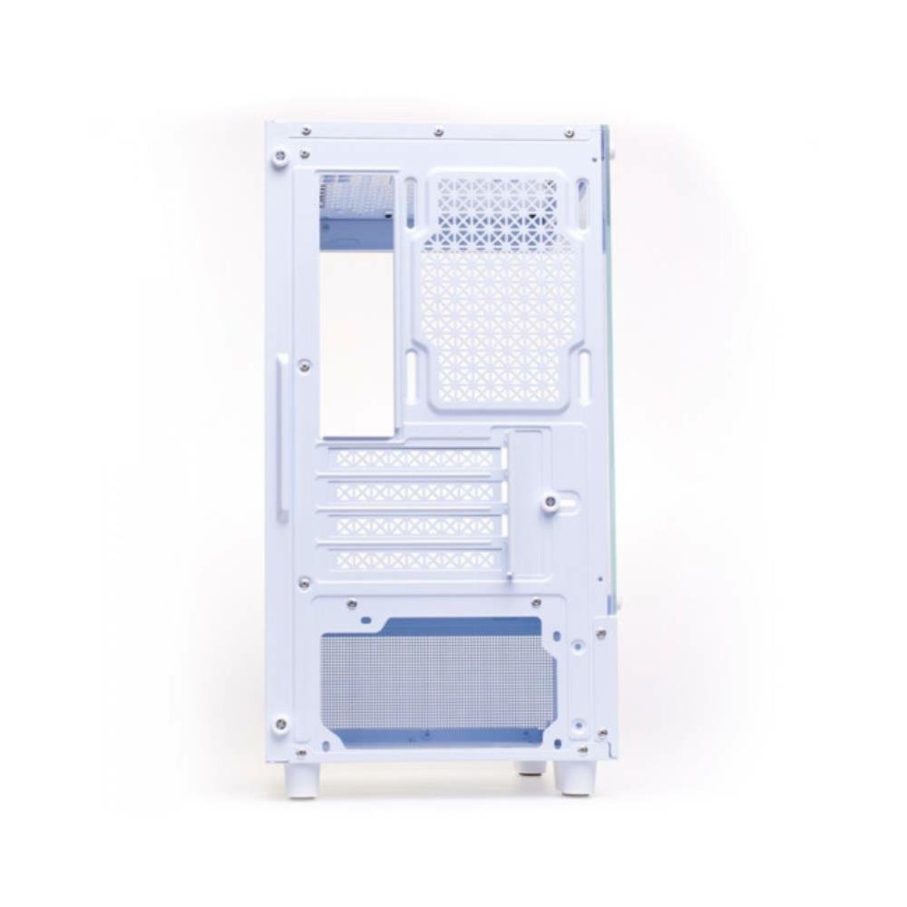 Gabinete Gamer Liketec Opera Snow, Mid Tower, Lateral e Frente em Vidro Temperado, Branco, Sem Fonte, Sem Fan, 2085