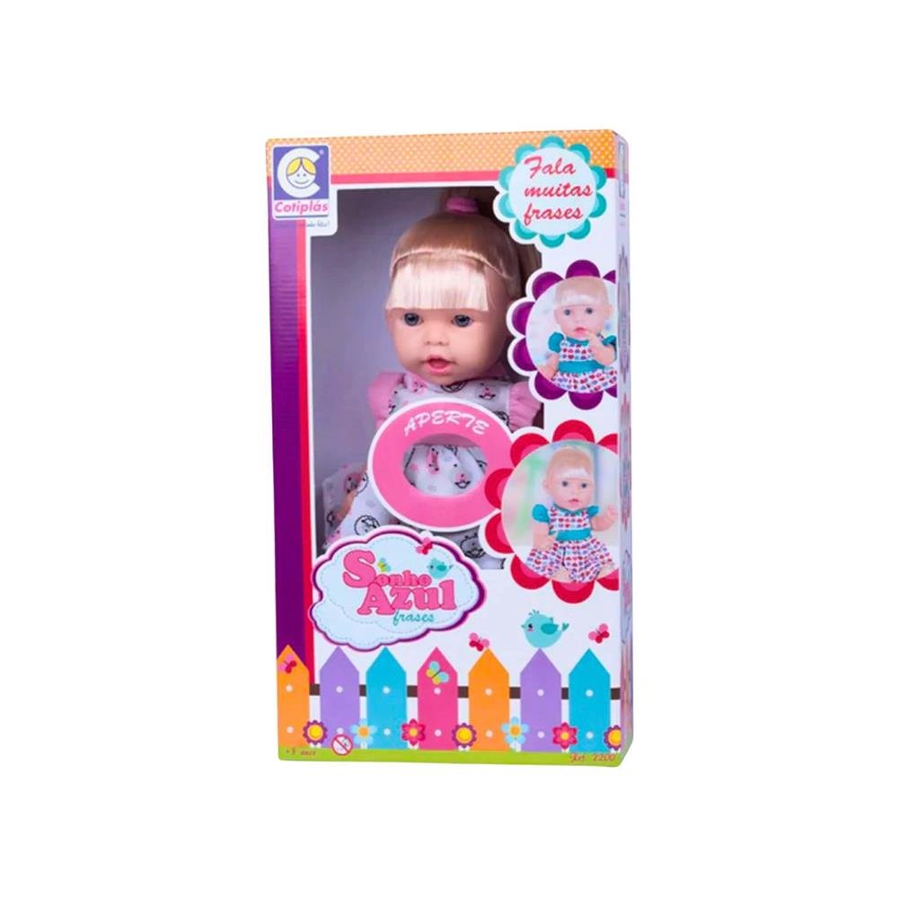 Boneca Sonho Azul Frases Cotiplas 2200