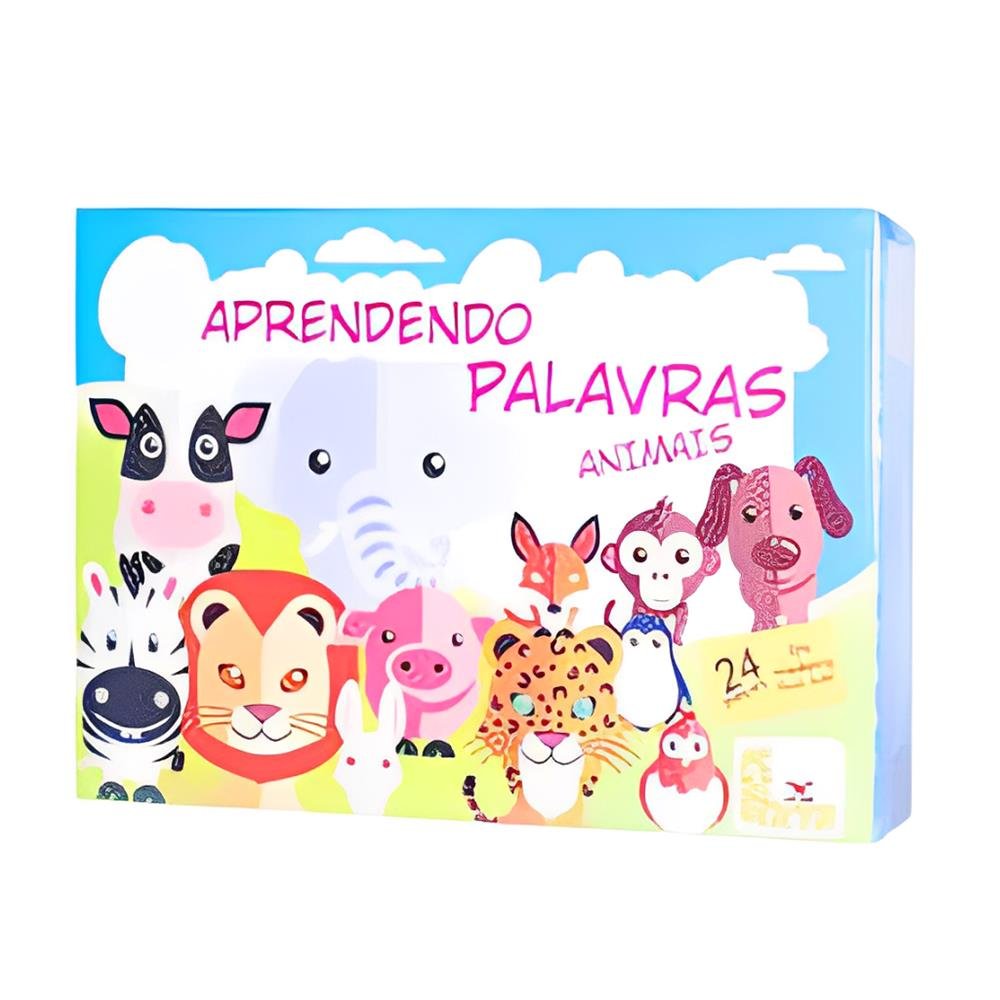 Aprendendo Palavras Animais 75 24 Peças