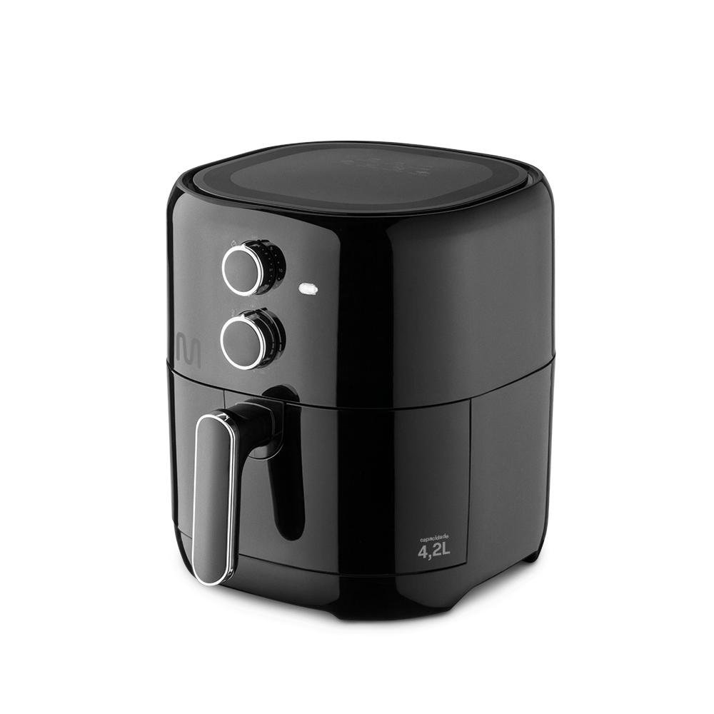 Fritadeira Eletrica sem oleo Air Fryer 4,2 Litros 1500W 220V Preta Multi - GO208
