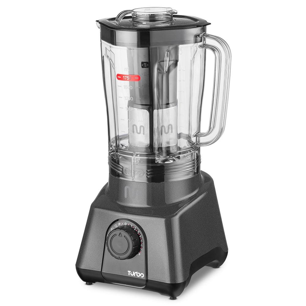 Liquidificador Turbo Cinza 2,6 litros 8 Velocidades 1200W 220V Multi Home - LQ1212