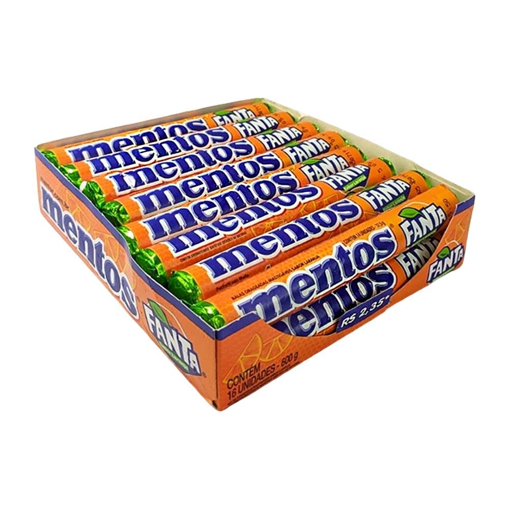 Mentos Fanta Laranja 16 Unidades