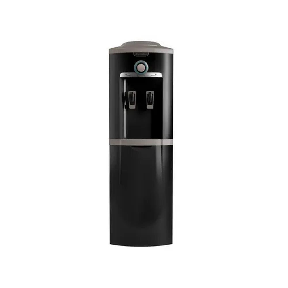 Bebedouro Esmaltec Coluna Natural e Frio Preto Inox 127V EGC35B