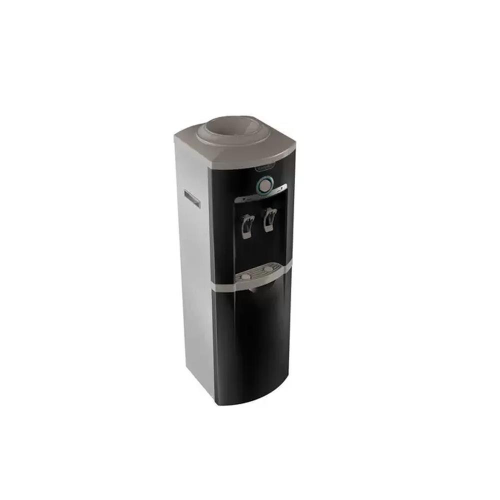Bebedouro Esmaltec Coluna Natural e Frio Preto Inox 127V EGC35B