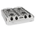 Fogão Portátil Esmaltec Laguna 4 Bocas Manual Mesa em Aço Inox - Branco