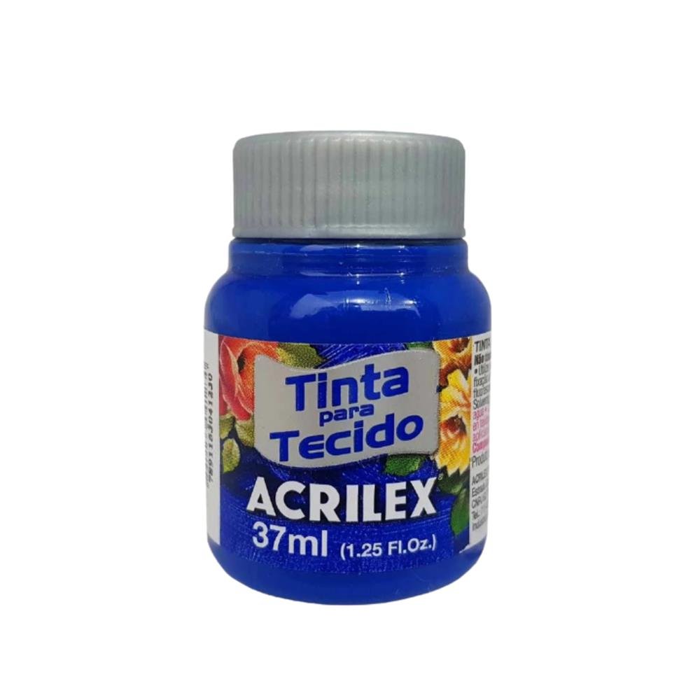 Tinta Tecido Fosco 37ml Azul Cobalto Acrilex