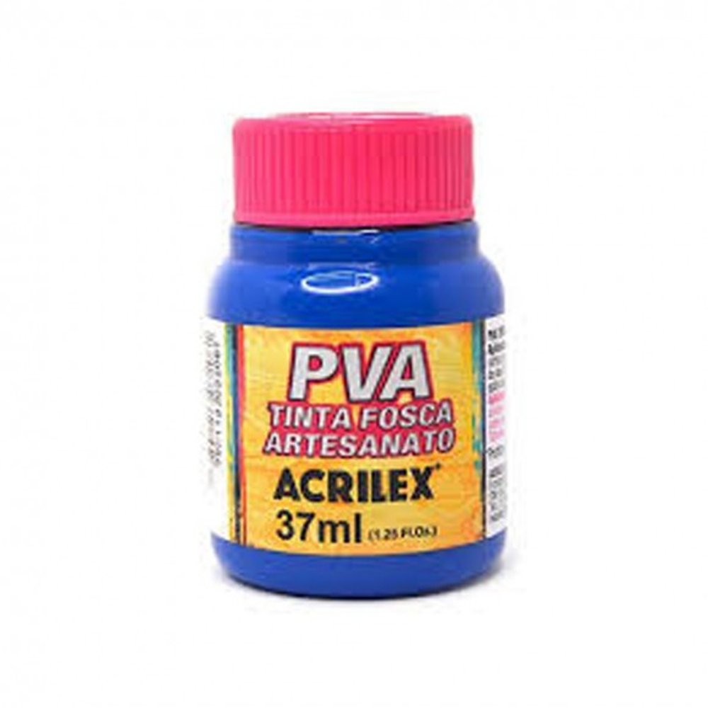 Tinta Artesanato Pva Acrilex Azul Turqueza 37Ml Com 6 Unidades 501