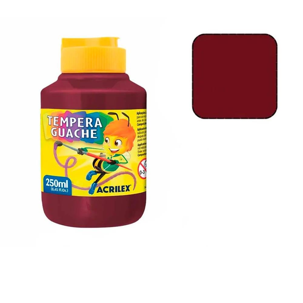 Tinta Guache Acrilex Vinho 250 Ml 565