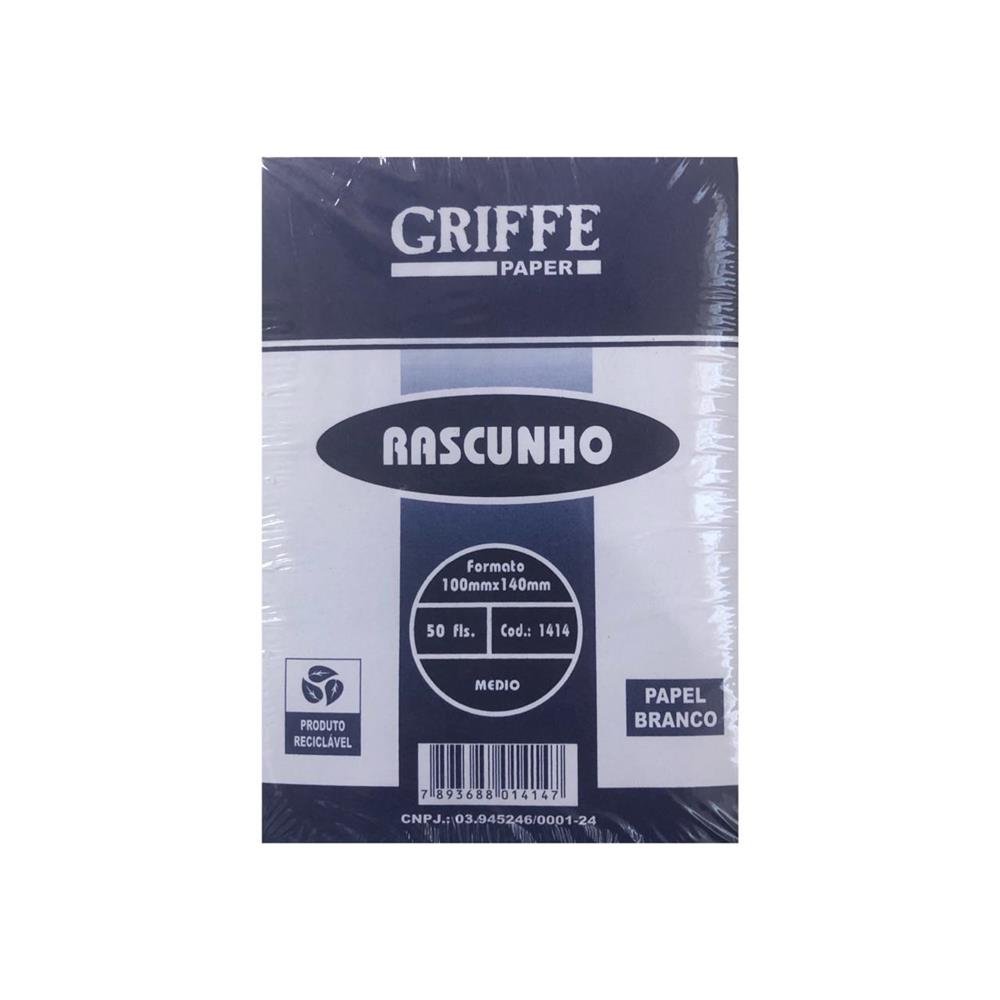 Bloco De Rascunho Griffe 14X21 50Fls C/20-1415