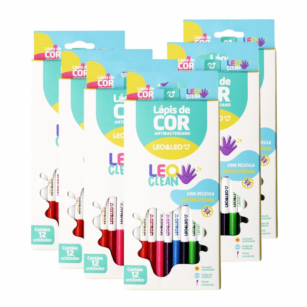 Lapis De Cor Leo E Leo 12 Cores Leo Clean C/6 72111