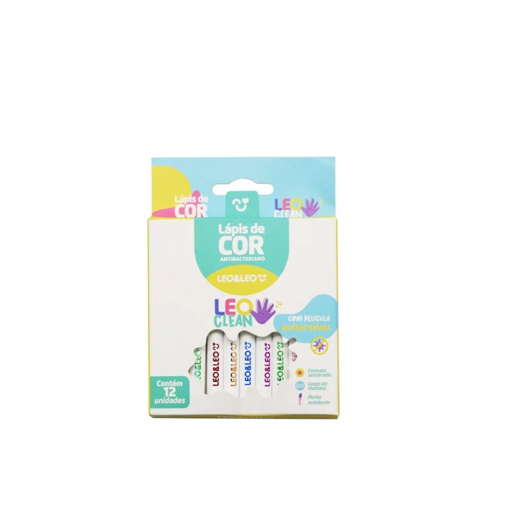 Lapis De Cor Mini Leo E Leo 12 Cores Leo Clean C/12 72112