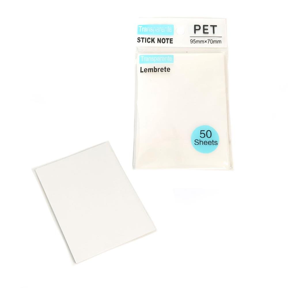 Bloco De Anotacoes Pet Transparente 95X70 C/50