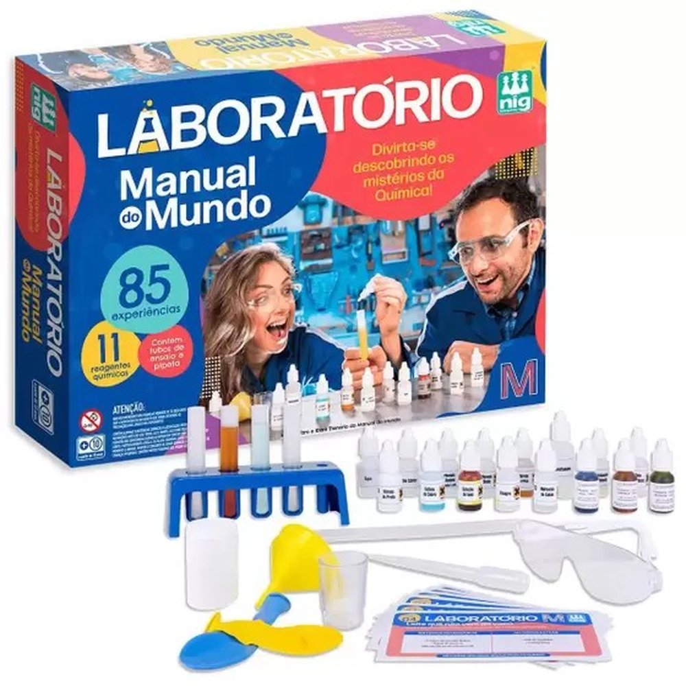 Laboratorio Manual Do Mundo 85 Experiencias Nig Brinquedos 1640