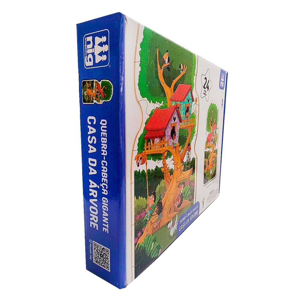 Jogo Gigante Casa Da Arvore Nig Brinquedos 24 Pecas Ref 445