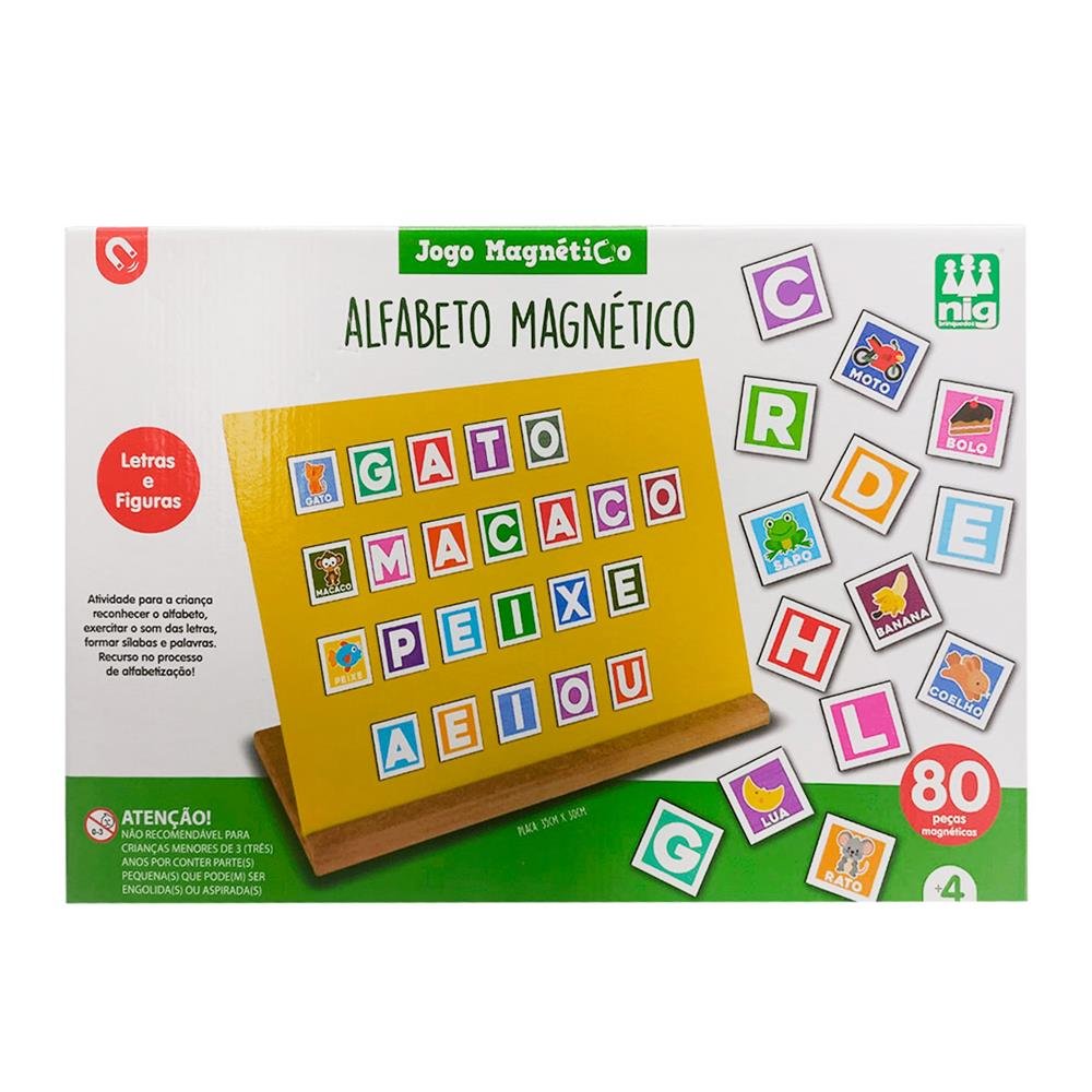 Alfabeto Magnetico Lig Brinquedos Ref 467