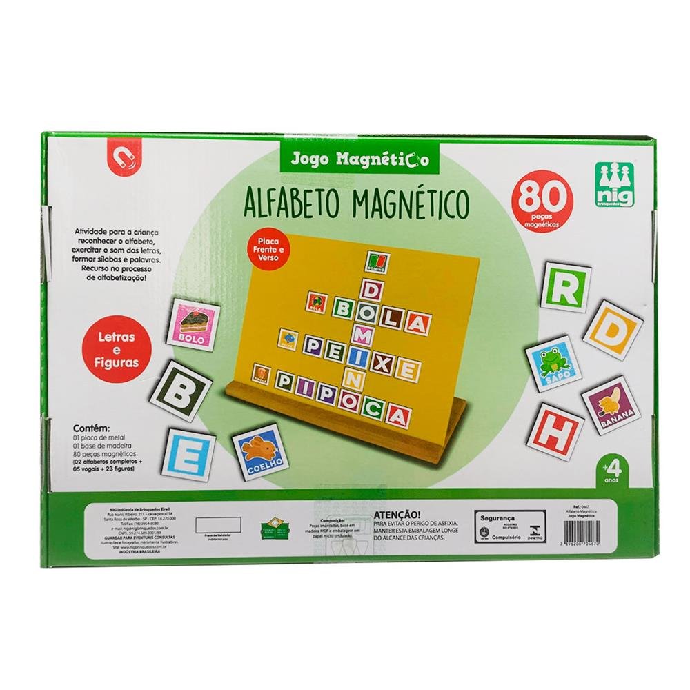 Alfabeto Magnetico Lig Brinquedos Ref 467