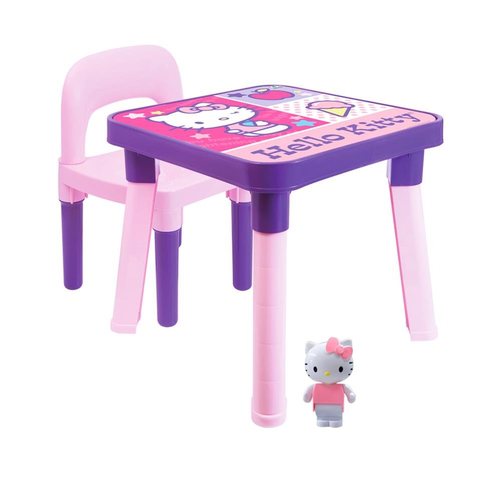 Mesinha Com Cadeira E Boneca Hello Kitty Monte Libano Ref 0190