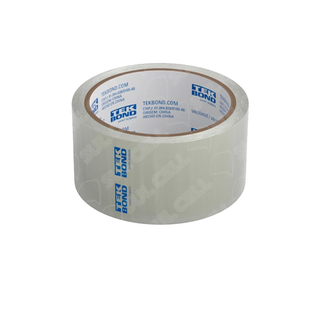 Fita Adesiva Empacotamento Transparente Tek Bond 48Mmx100m Com 4 Unidades