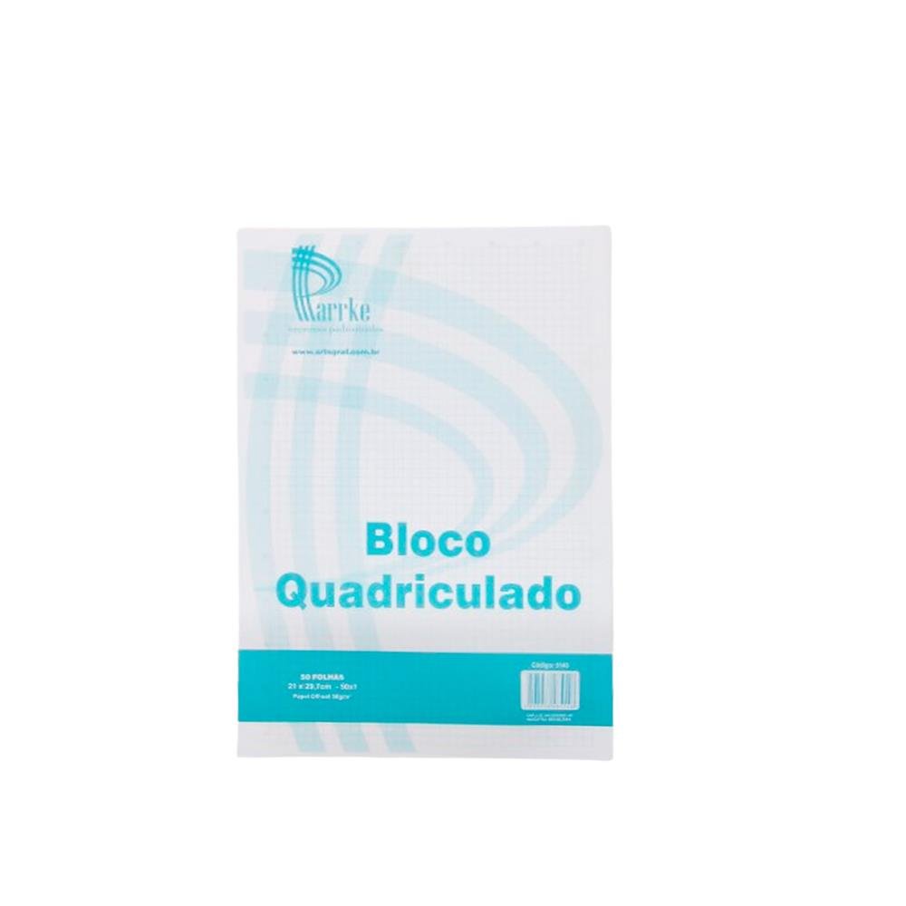 Bloco Quadriculado Parrke 21X29,7Cm 50Folhas 5X5mm C/10 5148