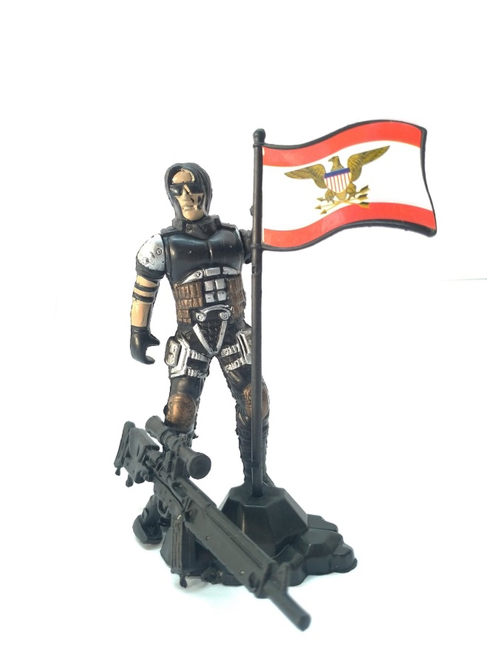 Boneco Plastico Miniatura Com Acessorios City Guard
