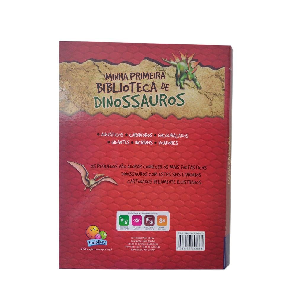 Meu Box Minha Primeira Biblioteca De Dinoussauros Todo Livro C/6
