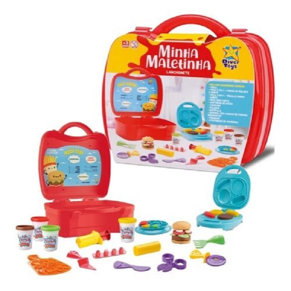 Brinquedo Minha Maletinha Lanchonete Diver Toys Ref 8151