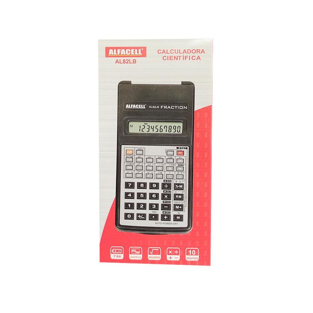 Calculadora Cientifica Alfacell 8+2 Dig A Pilha Al82lb