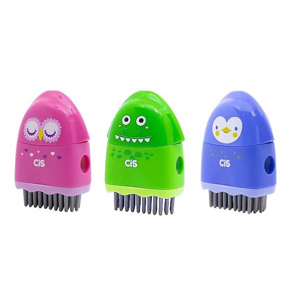 Apontador Com Depósito Decor Cis Criatic 3 Em 1 3 Modelos Caixa Com 12