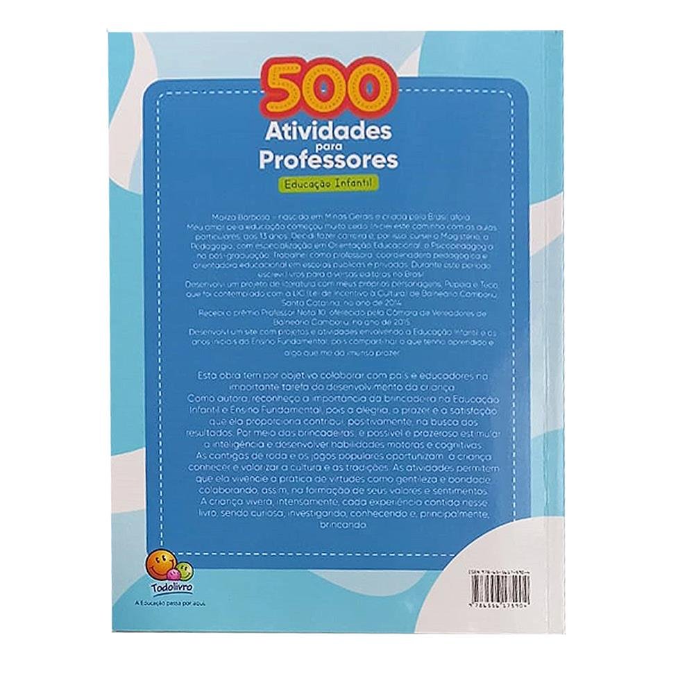 Livro Todolivro 500 Atividades Para Professores