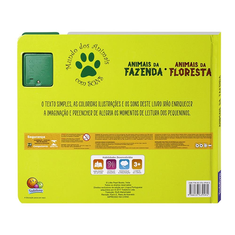 Mundo Dos Animais Com Sons Todolivro Animais Da Fazenda