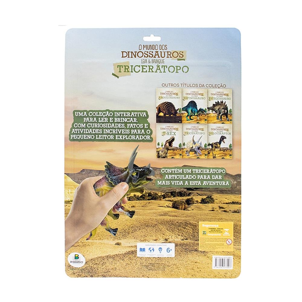 Mundo Dos Dinossauros Todolivro Leia E Brinque Triceratopo