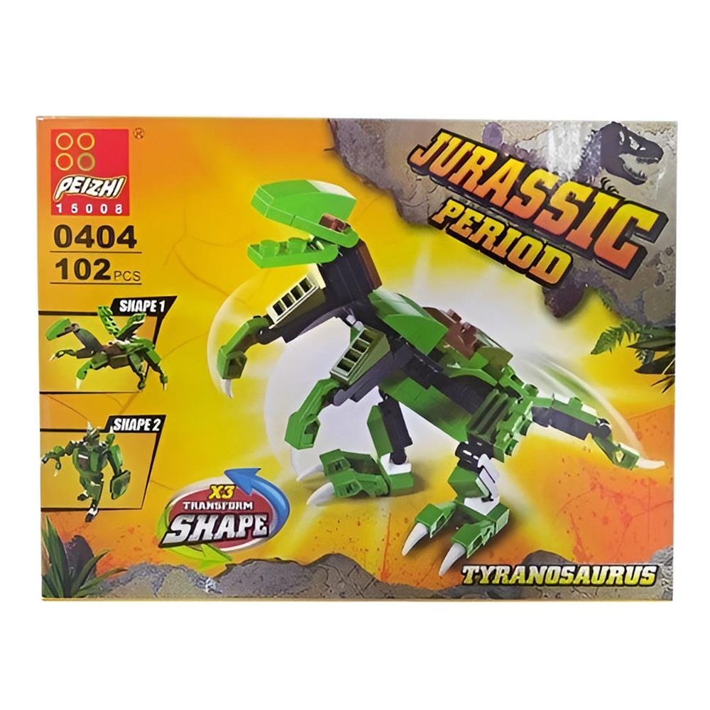 Blocos Para Montar Dinossauro Peizhi 102 Peças Ref-18069