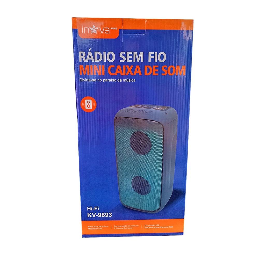 Radio Sem Fio De Som Inova Prime Kv-9893