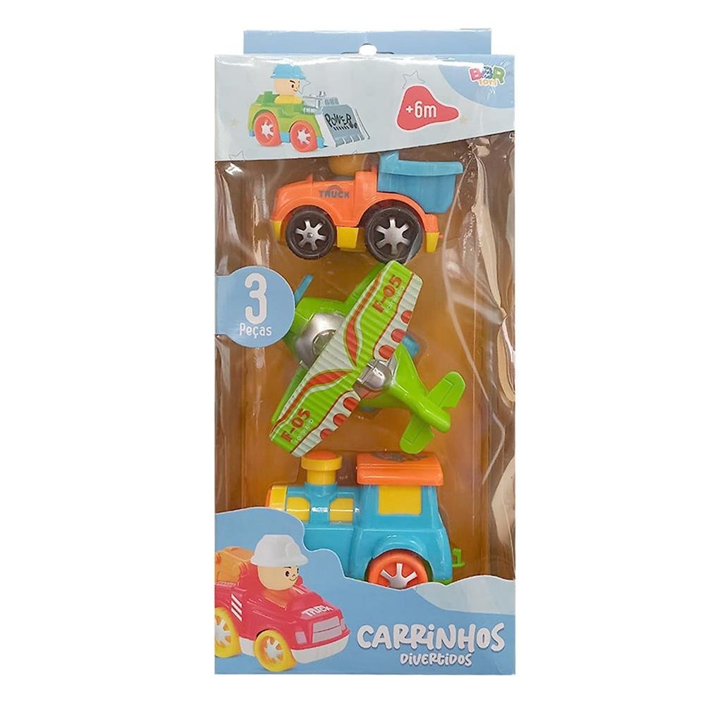 Carrinho Divertidos Com 3 Pecas Bbr Toys Ref R3315