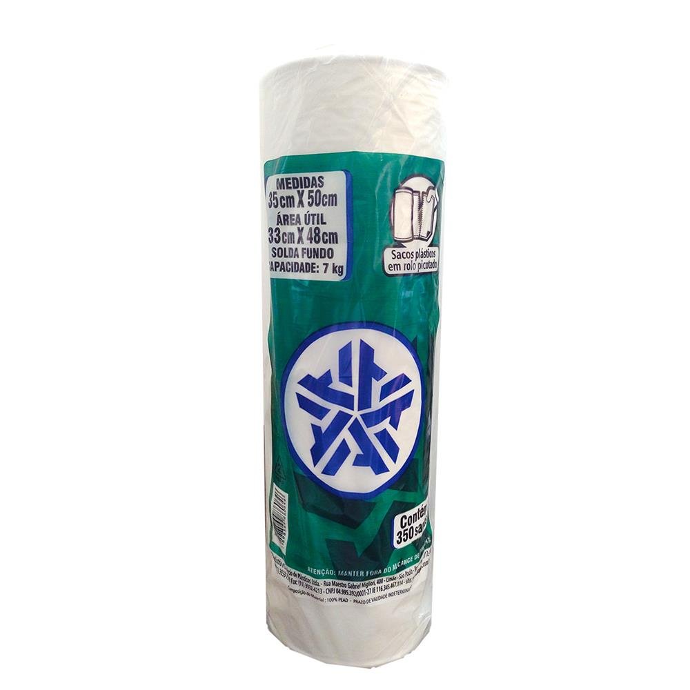 Bobina Picotada 35X50 Cm Altaplast Contem 350 Sacos Capacidade Para 7 Kg