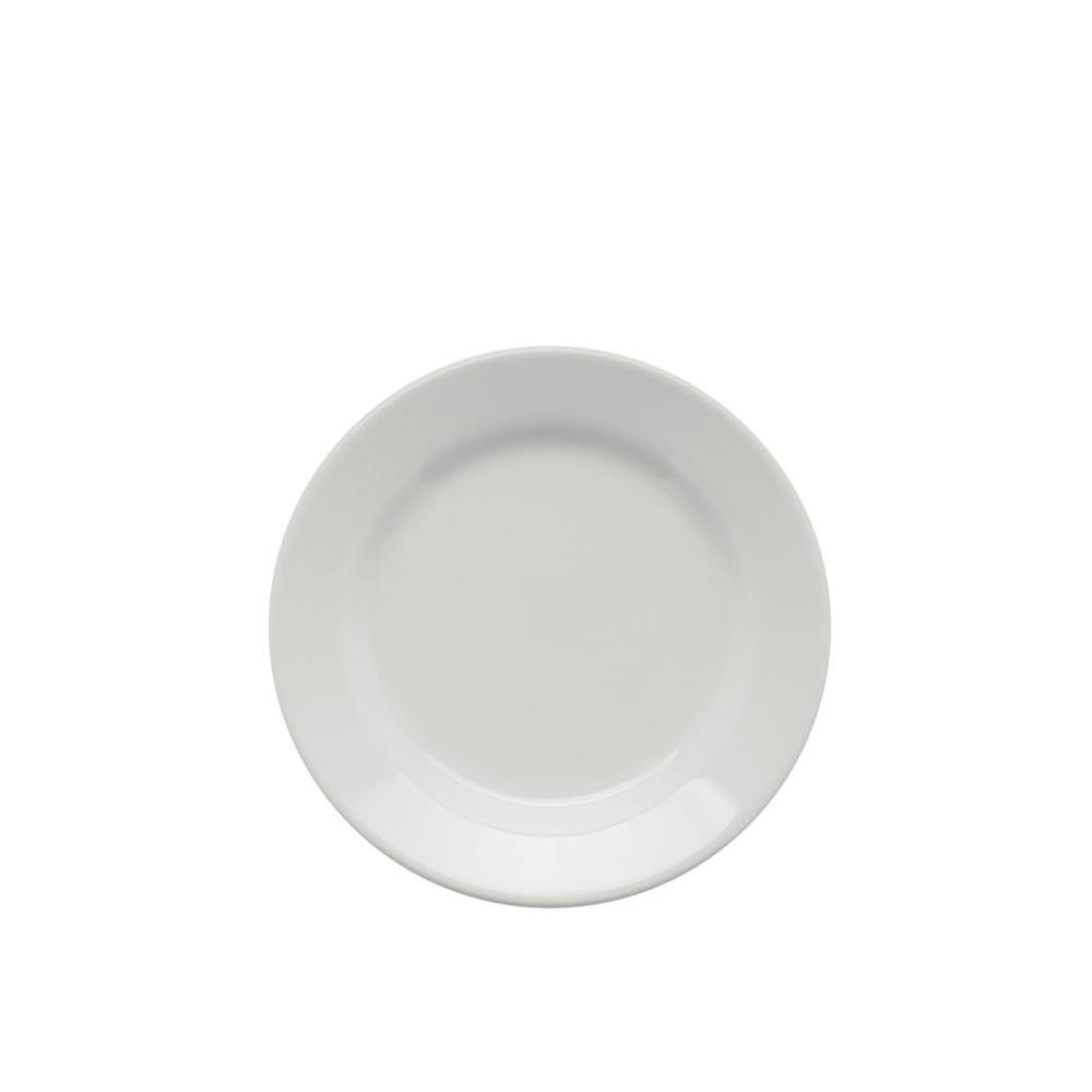 Prato Sobremesa Cerâmica 18cm Branco Donna Biona