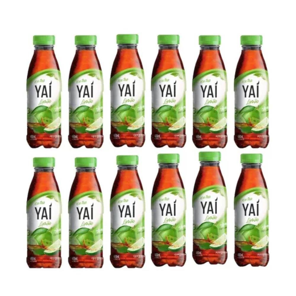 Ice Tea Yaí Pet Limão Fardo Com 12 Unidades De 450ml