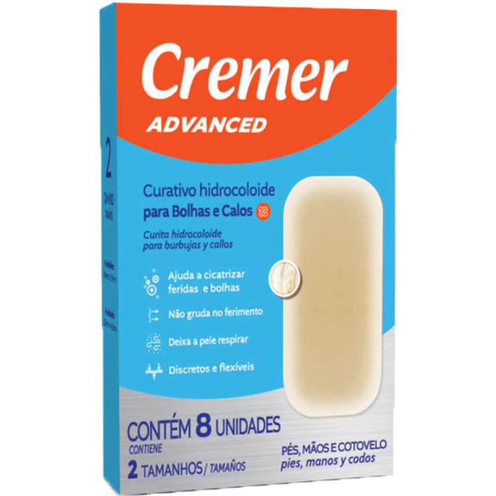 Curativo Cremer Hidrocoloide Para Calos E Bolhas Com 08 Unidades