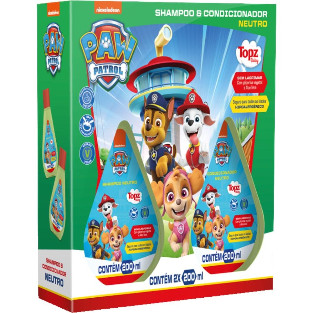 Shampoo + Condicionador Neutro Patrulha Canina 200Ml