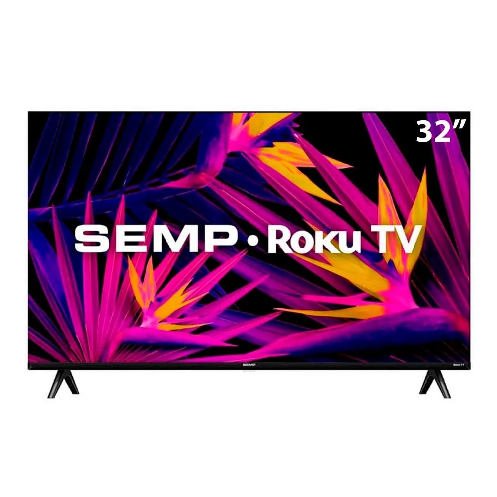 Smart TV 32 Semp TCL LED Full HD 32R6610 Wi-Fi Roku TV Alexa