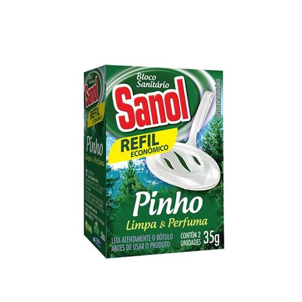 Bloco Sanitario Sanol Refil Pinho 24X35G