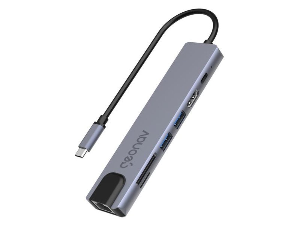 Hub Geonav USB-C Multiportas 7 em 1 - UCA11.