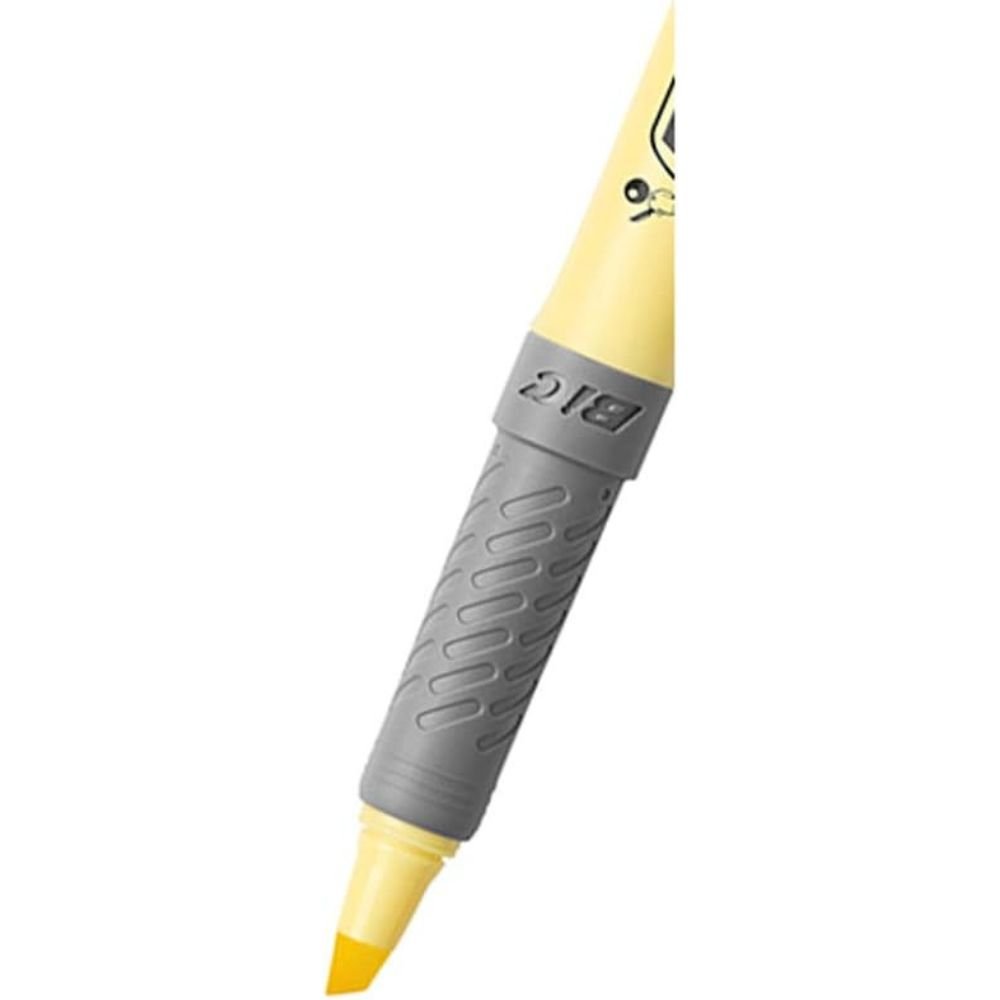Marca Texto Bic Marking Cores Pastéis Amarelo