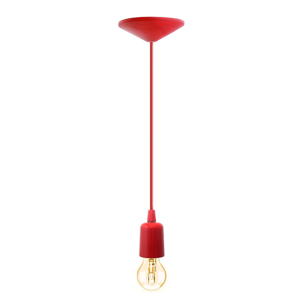 Pendente Cascata Ilux 1 Pendente E27 Vermelho