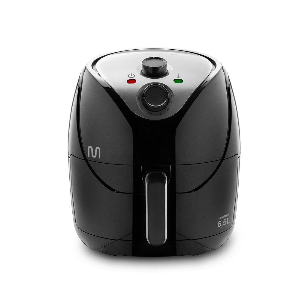 Fritadeira Eletrica sem oleo Air Fryer 6,5 litros 1700W 127V Preta Multi - GO217