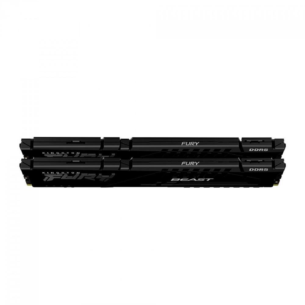 Memória Ddr5 Kingston Fury Beast, 32Gb (2X 16Gb), 6000Mhz, Preto